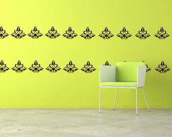 Damask Wall Pattern Decal Modern Vinyl Art Stickers